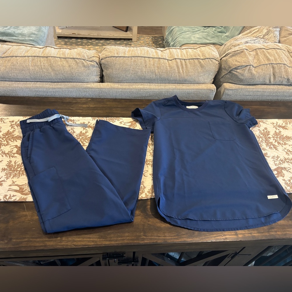 Navy Blue ReSurge Scrub Set